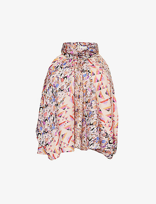 ISABEL MARANT: Lauriane abstract-pattern woven top