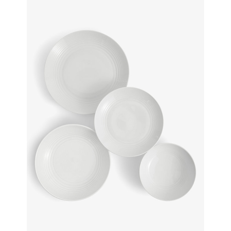 Royal Doulton Gordon Ramsay Maze 16-piece Porcelain Dinner Set In White
