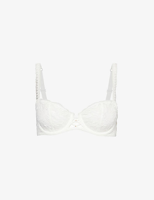 AUBADE: Kiss of Love half-cup lace woven bra