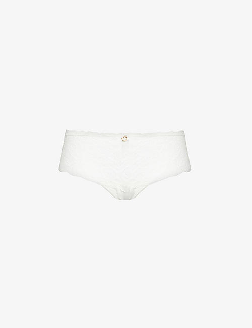 AUBADE: Rosessence mid-rise stretch-lace briefs