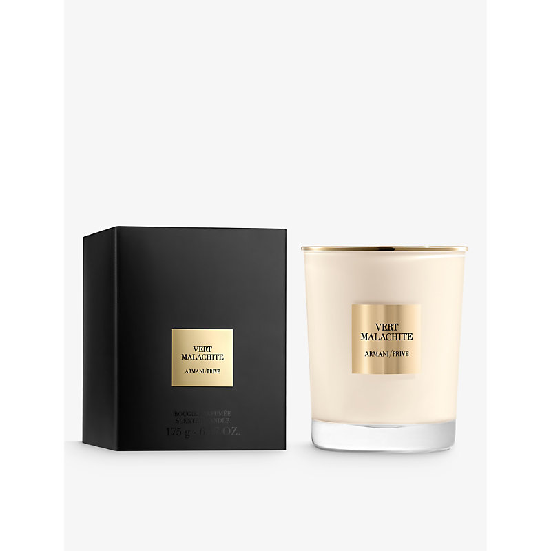 Shop Giorgio Armani Vert Malachite Prive Scented Wax Candle