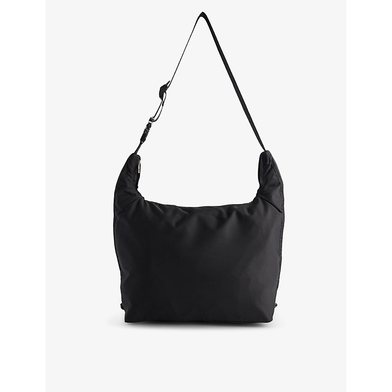 Shop Arcs Hey Sling Recycled-polyester Cross-body Bag In Black
