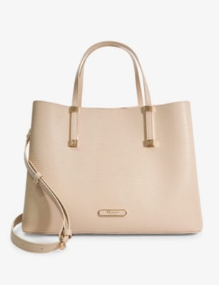 DUNE: Dorry large faux-leather tote bag