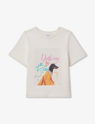 Reiss Boyskids Yoshy Graphic-print Cotton T-shirt 4-14 Years In Multi