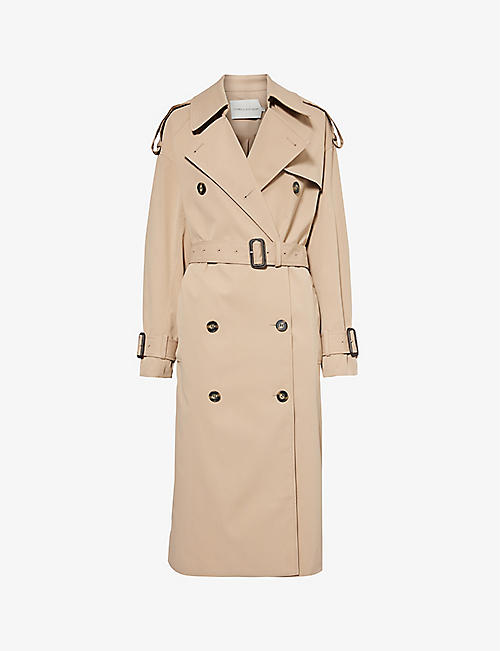 CAMILLA AND MARC: Evans double-breasted recycled-polyester trench coat