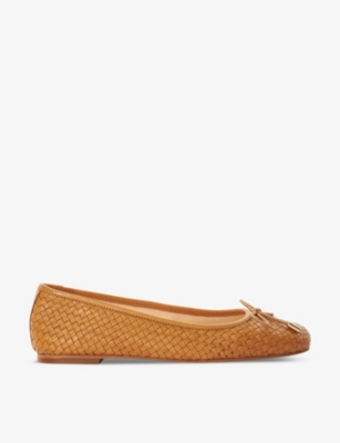 DUNE Heights bow woven ballet flats Selfridges