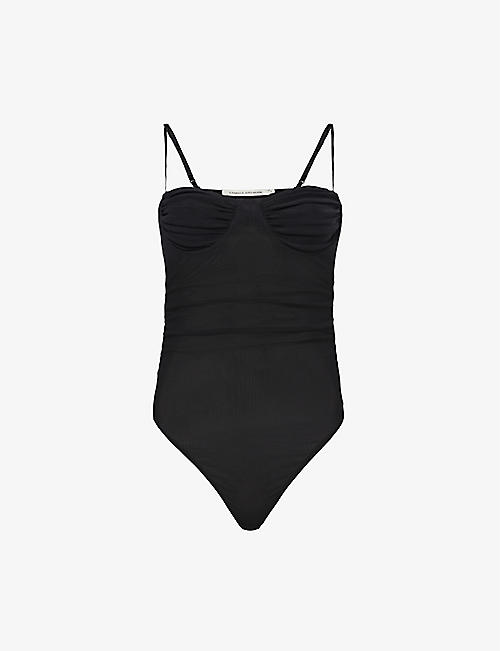 CAMILLA AND MARC: Majorelle sheer stretch-woven bodysuit