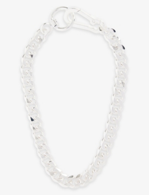 Shop Martine Ali Men's Silver Goss Cuban 925 Sterling-silver Plated Brass Necklace