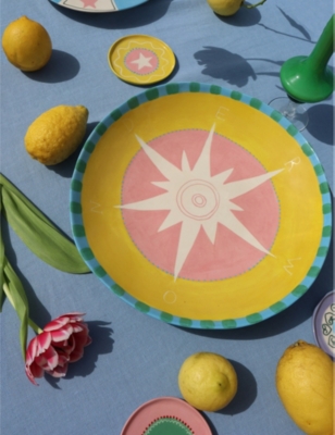 Shop Laetitia Rouget Wonders Hand-painted Stoneware Fruit Platter 36cm
