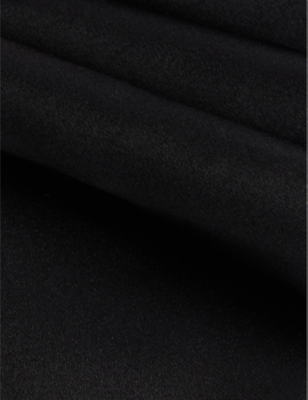 Shop Burberry Men's Black Manston Brand-patch Silk Tie