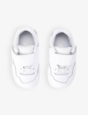 New Balance White Kids' 550 Logo-embossed Leather Low-top Trainers Eur 27.5 /9.5 Uk In White