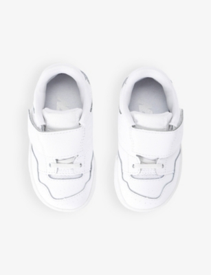 Shop New Balance Boys White Kids' 550 Logo-embossed Leather Low-top Trainers