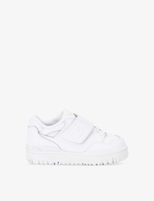 Shop New Balance Boys White Kids' 550 Logo-embossed Leather Low-top Trainers