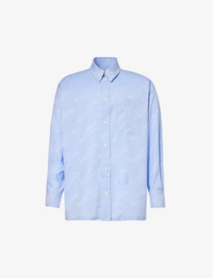 KENZO: KENZO x VERDY graphic-print boxy-fit cotton shirt