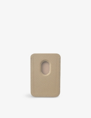 MINTAPPLE: Logo-embossed MagSafe leather wallet