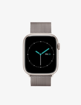 MINTAPPLE: Apple Watch Milanese Starlight stainless-steel strap 44mm
