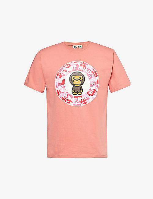 A BATHING APE: Baby Milo graphic-print cotton-jersey T-shirt