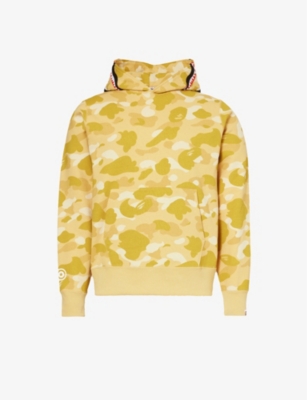 A BATHING APE: Shark camo-print cotton-jersey hoody