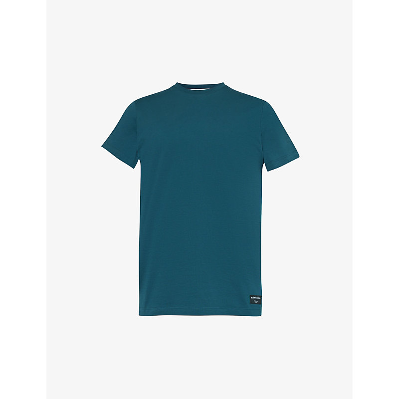 Bjorn Borg Mens Reflecting Pond Centre Brand-patch Cotton-jersey T-shirt