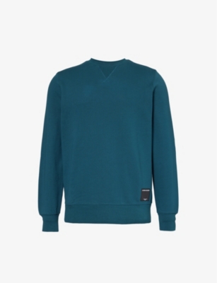 Bjorn Borg Mens Reflecting Pond Centre Brand-patch Cotton-blend Sweatshirt
