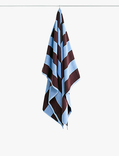 HAY: Frotte Stripe cotton bath towel