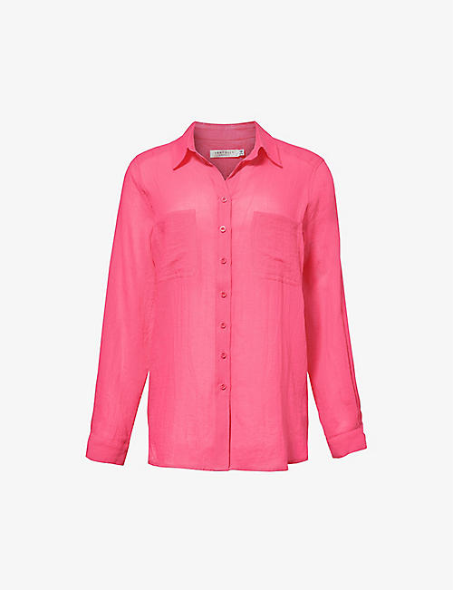 SEAFOLLY: Breeze semi-sheer cotton shirt
