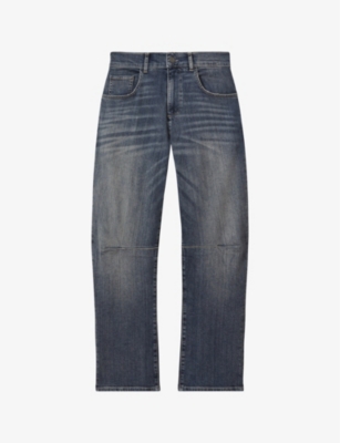 REISS: Mahni barrel-leg mid-rise denim jeans
