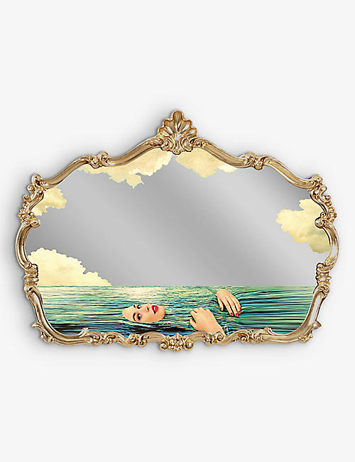 SELETTI: Seletti x Toiletpaper baroque seagirl glass mirror 120cm