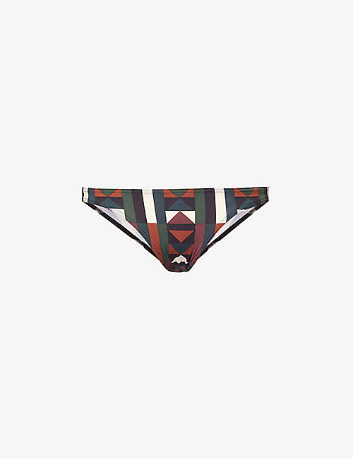 ERES: Allegorie graphic-print mid-rise bikini bottoms