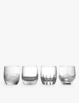 Waterford Mixology Mixed Glass Tumblers 255ml Set Of Four In Transparent