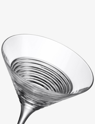 Mixology mixed crystal martini glasses 125ml set of four