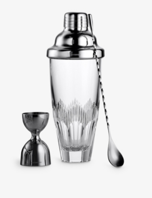 Waterford Mixology Three-piece Crystal--glass Mixer Set 710m In Transparent