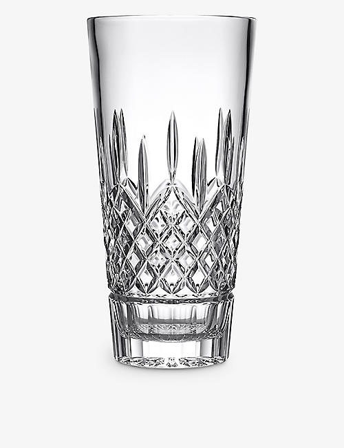 WATERFORD: Lismore crystal glass vase 35cm