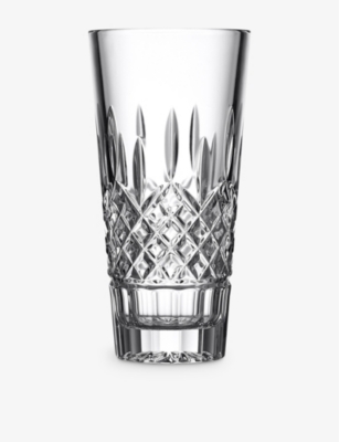 WATERFORD: Lismore crystal glass vase 25cm