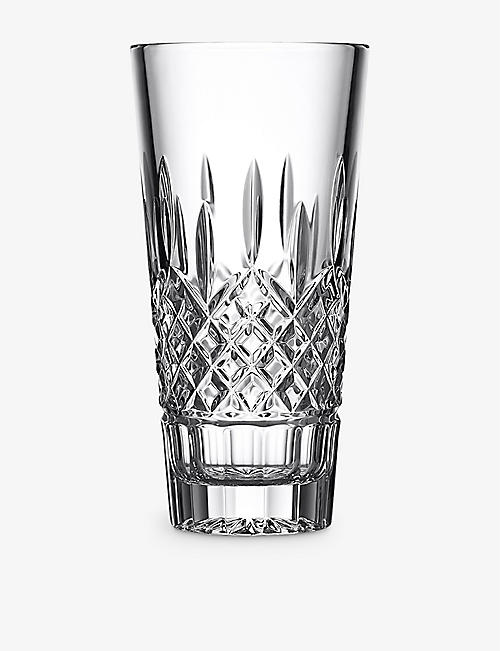 WATERFORD: Lismore crystal glass vase 25cm