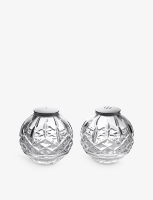 Shop Waterford Lismore Sphere Crystal-glass Salt And Pepper Set