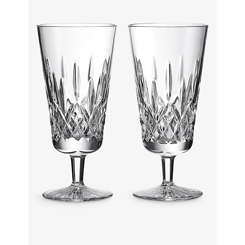 Waterford Lismore Crystal Iced Beverage Glasses 350ml Set Of Two In Transparent