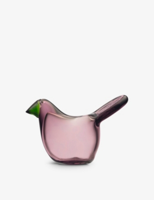 IITTALA: Birds by Toikka Flycatcher glass ornament 6cm