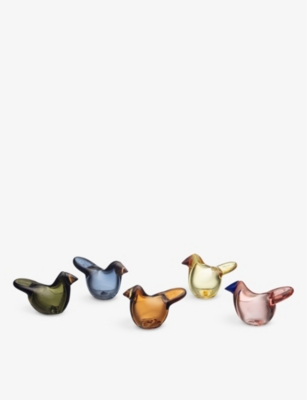 IITTALA: Birds by Toikka Chiffchaff glass ornament 8cm