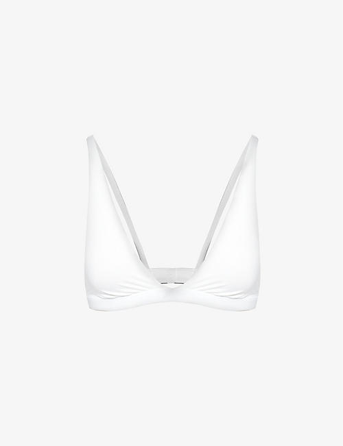 LULULEMON: Seriously Soft plunge-neck stretch-woven triangle bra