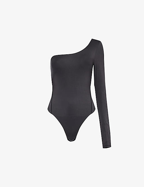 LULULEMON: Wundermost asymmetric-shoulder stretch-woven bodysuit