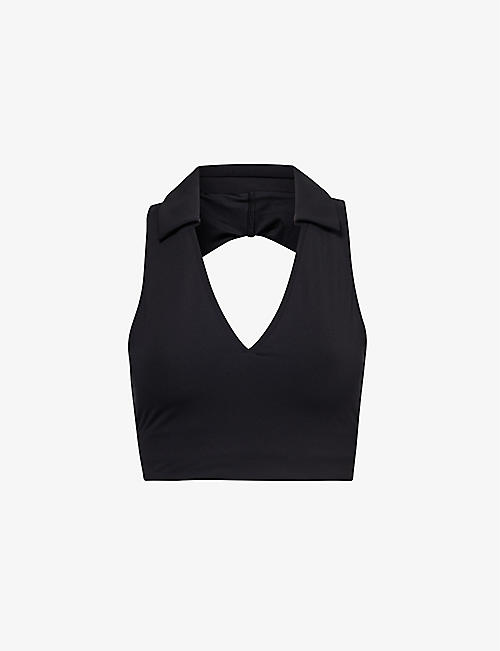 LULULEMON: Tennis collared stretch-woven top