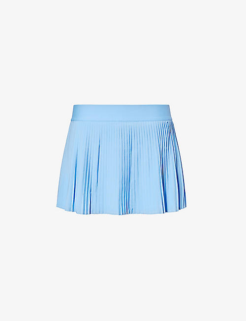 LULULEMON: Pleated mid-rise stretch-recycled polyester mini skirt