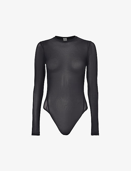 LULULEMON: Wundermost Nulu round-neck sheer mesh bodysuit