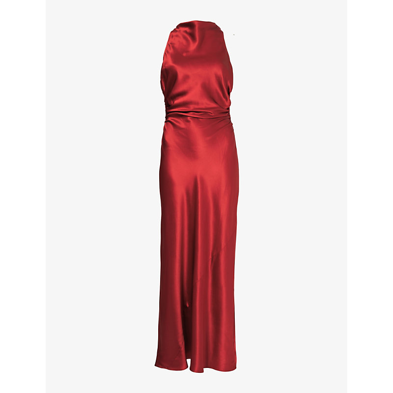Shop Reformation Women's Sangre Casette Silk Maxi Dress