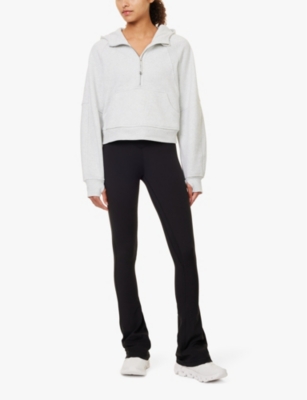 Lululemon Scuba Oversized Cotton-blend Jersey Hoodie In Gray