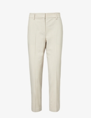 THEORY: Treeca regular-fit mid-rise stretch-wool trousers