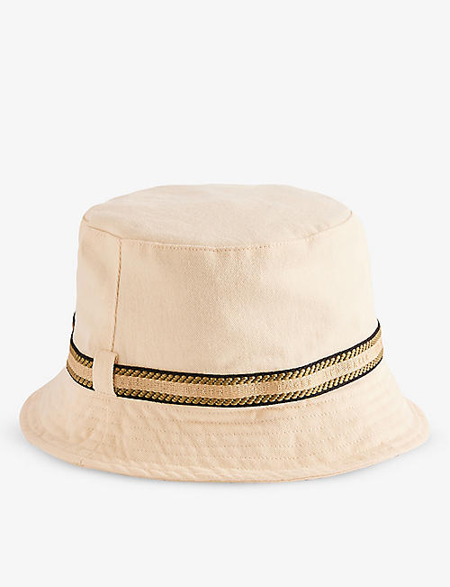 TED BAKER: Alfredo brand-embroidered cotton bucket hat