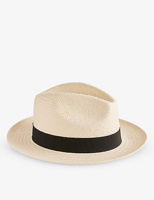 TED BAKER: Adrien straw Panama hat