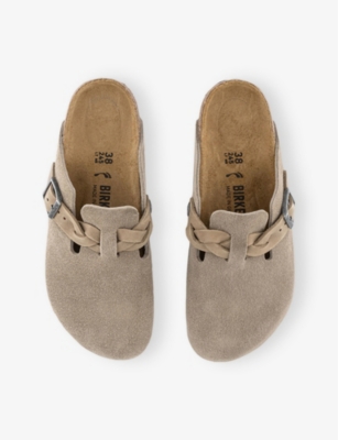 BIRKENSTOCK: Boston Suede Clogs